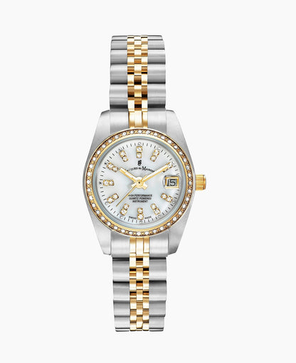 JDM Inspiration 26mm Two Tone Crystal Bezel Watch