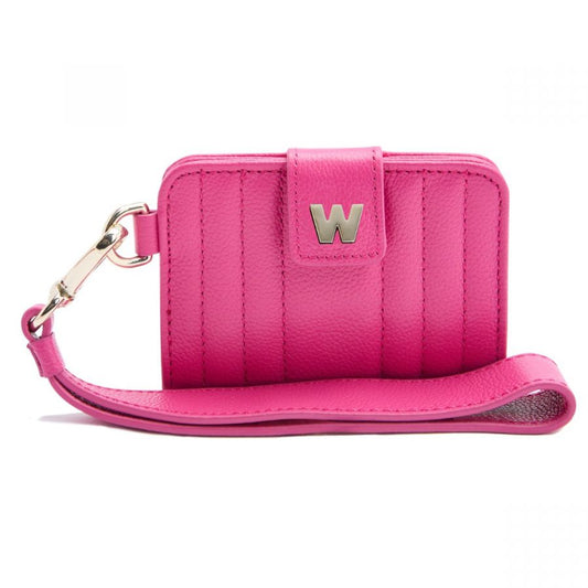 Wolf Mimi Credit Card Holder with Wristlet Pink