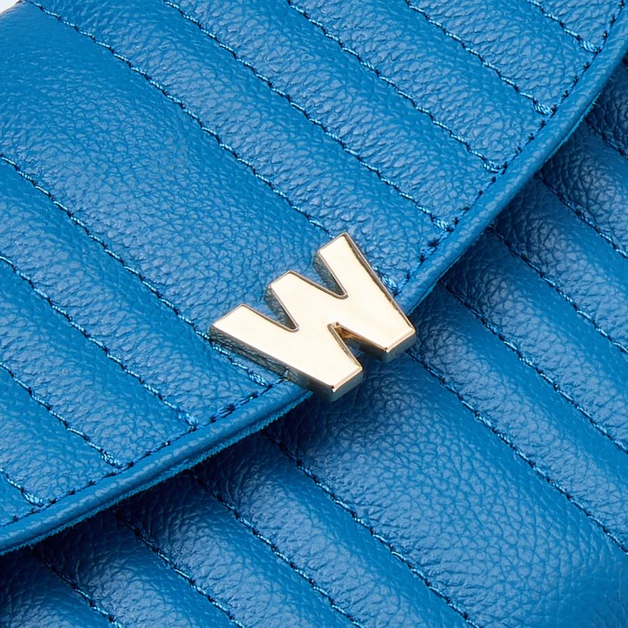 Wolf Mimi Crossbody Bag with Wristlet Blue