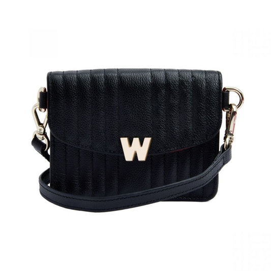 Wolf Mimi Mini Bag with Wristlet & Lanyard Black