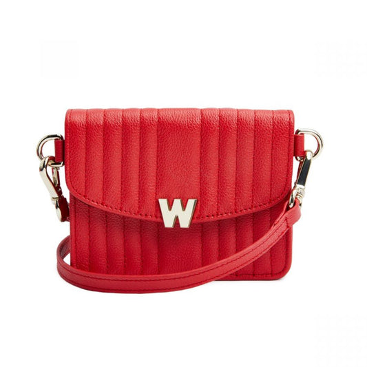Wolf Mimi Mini Bag with Wristlet & Lanyard Red