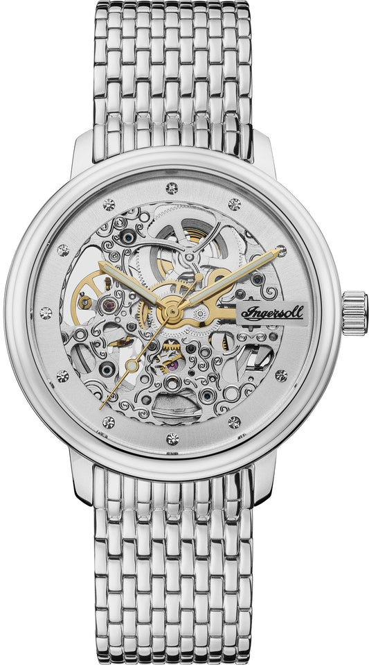 Ingersoll Crown Automatic Silver Watch