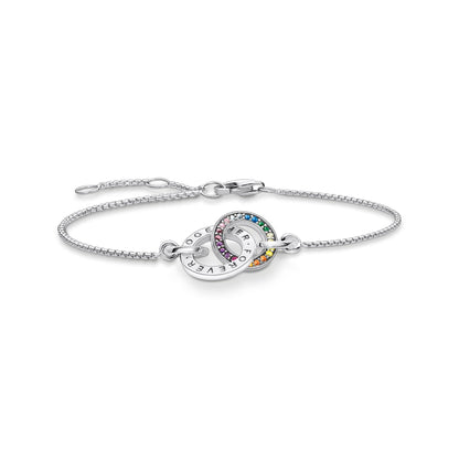 THOMAS SABO Bracelet Together with Two Rings Silver Blackened