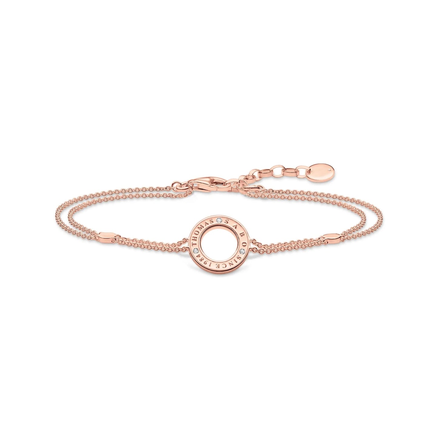 THOMAS SABO Sparkling Circles Rose Gold Bracelet