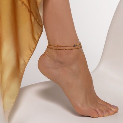 Thomas Sabo Anklet Dots Gold