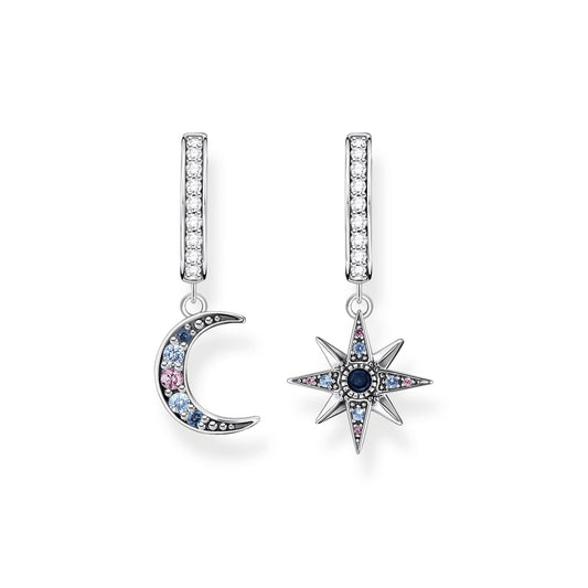 Thomas Sabo Hoop earrings royalty star & moon