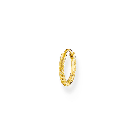 Thomas Sabo Single hoop earring rope gold