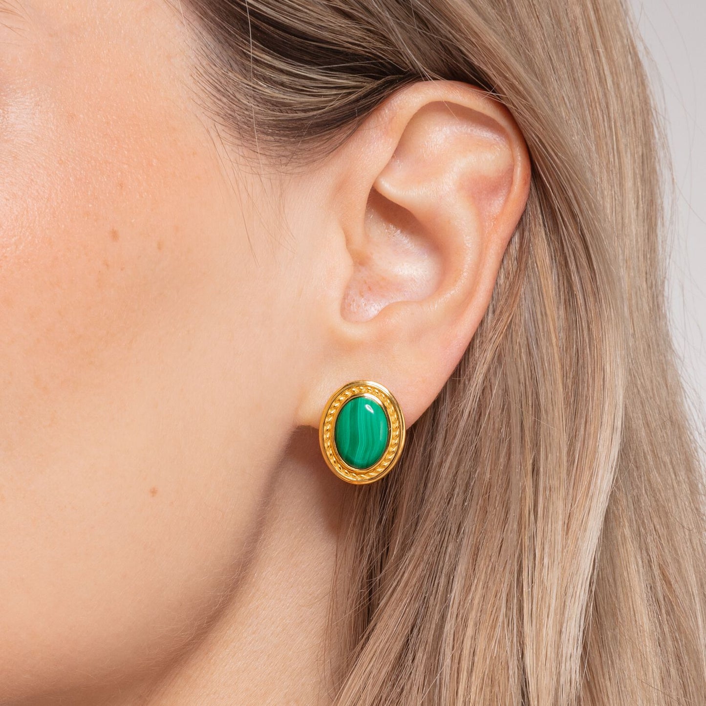 Thomas Sabo Ear Studs Green Stone