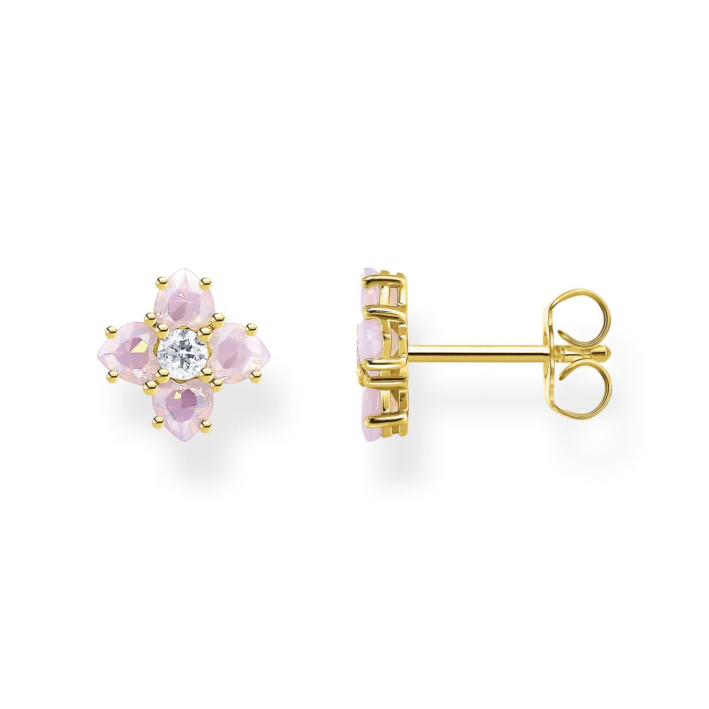 Thomas Sabo Ear Studs Flowers Gold