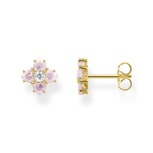 Thomas Sabo Ear Studs Flowers Gold