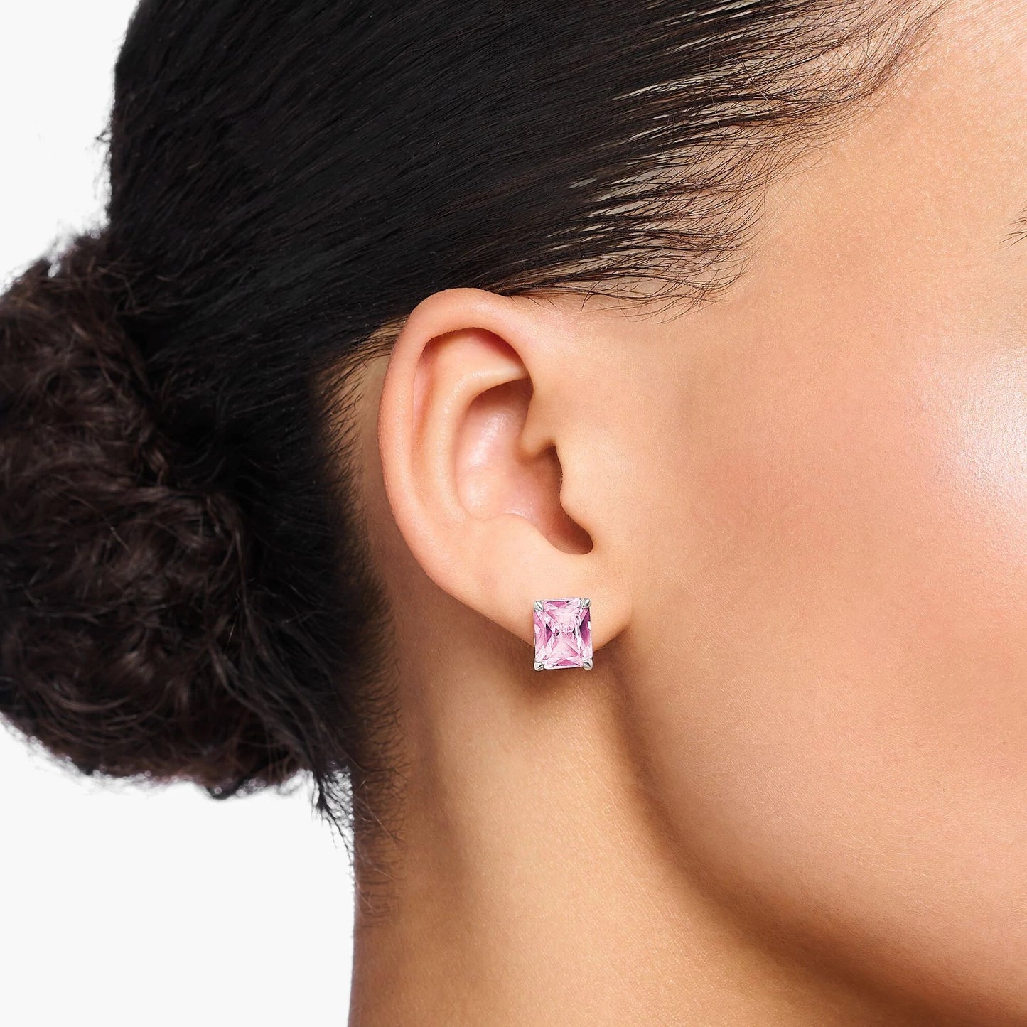 THOMAS SABO Heritage Pink Silver Stud Earrings