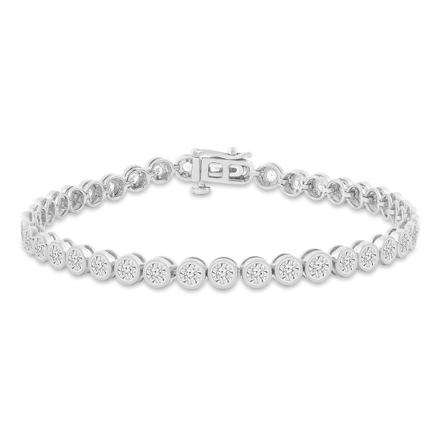 Diamond Bracelet with 1.50ct Diamonds in 9K White Gold