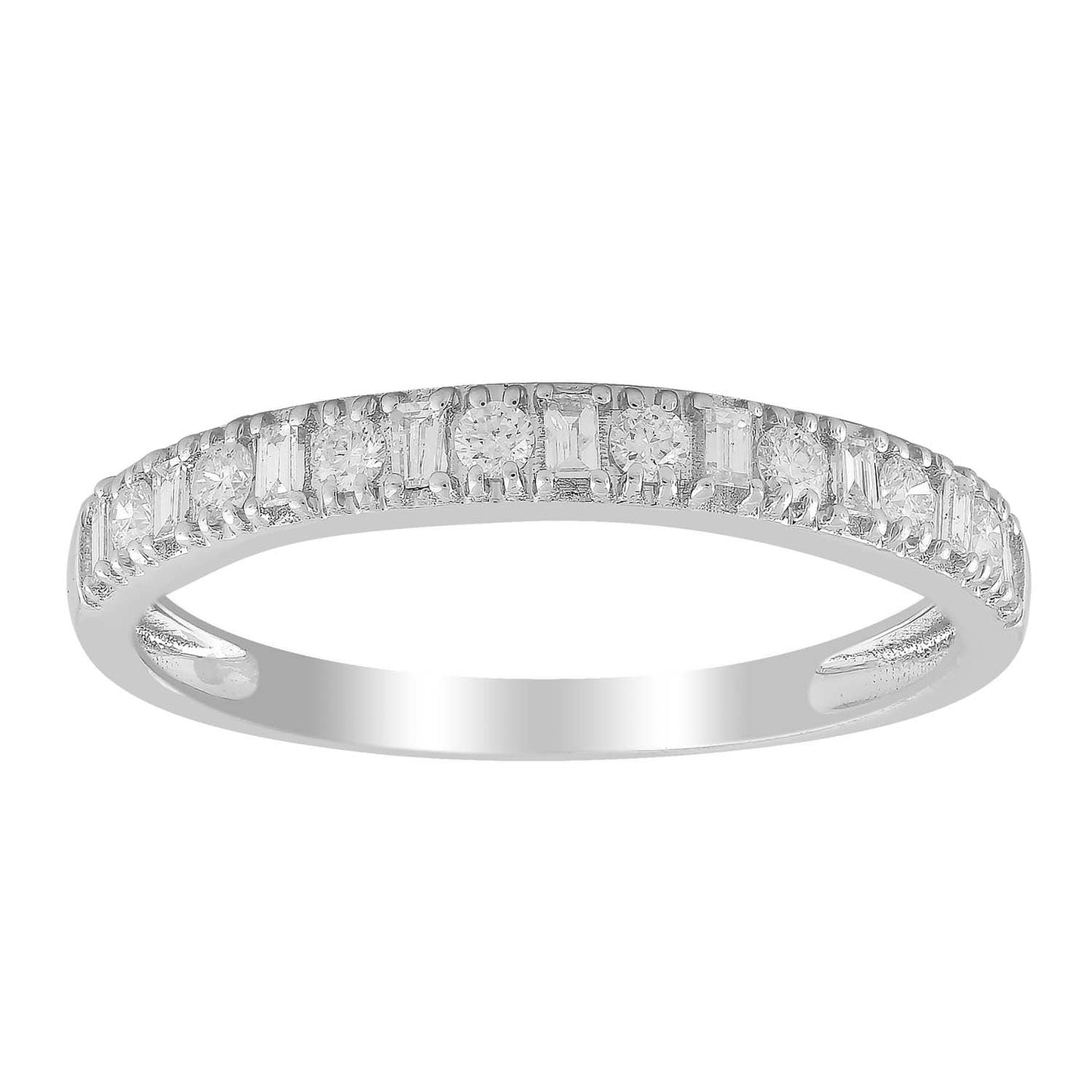 Ring with 0.20ct Diamond in 9K White Gold