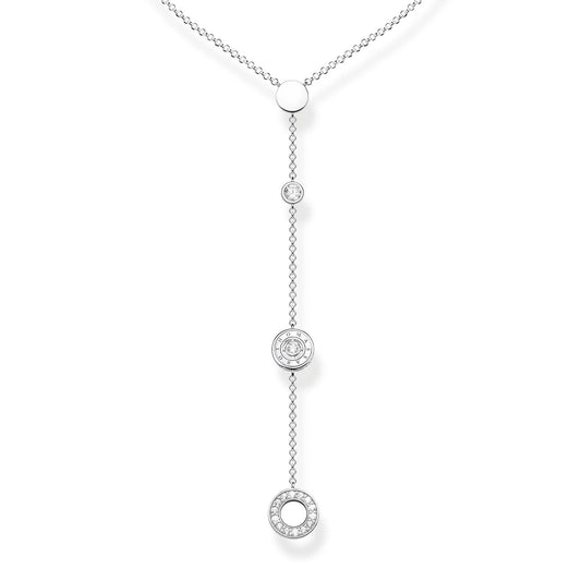 THOMAS SABO Sparkling Circles Silver Necklace