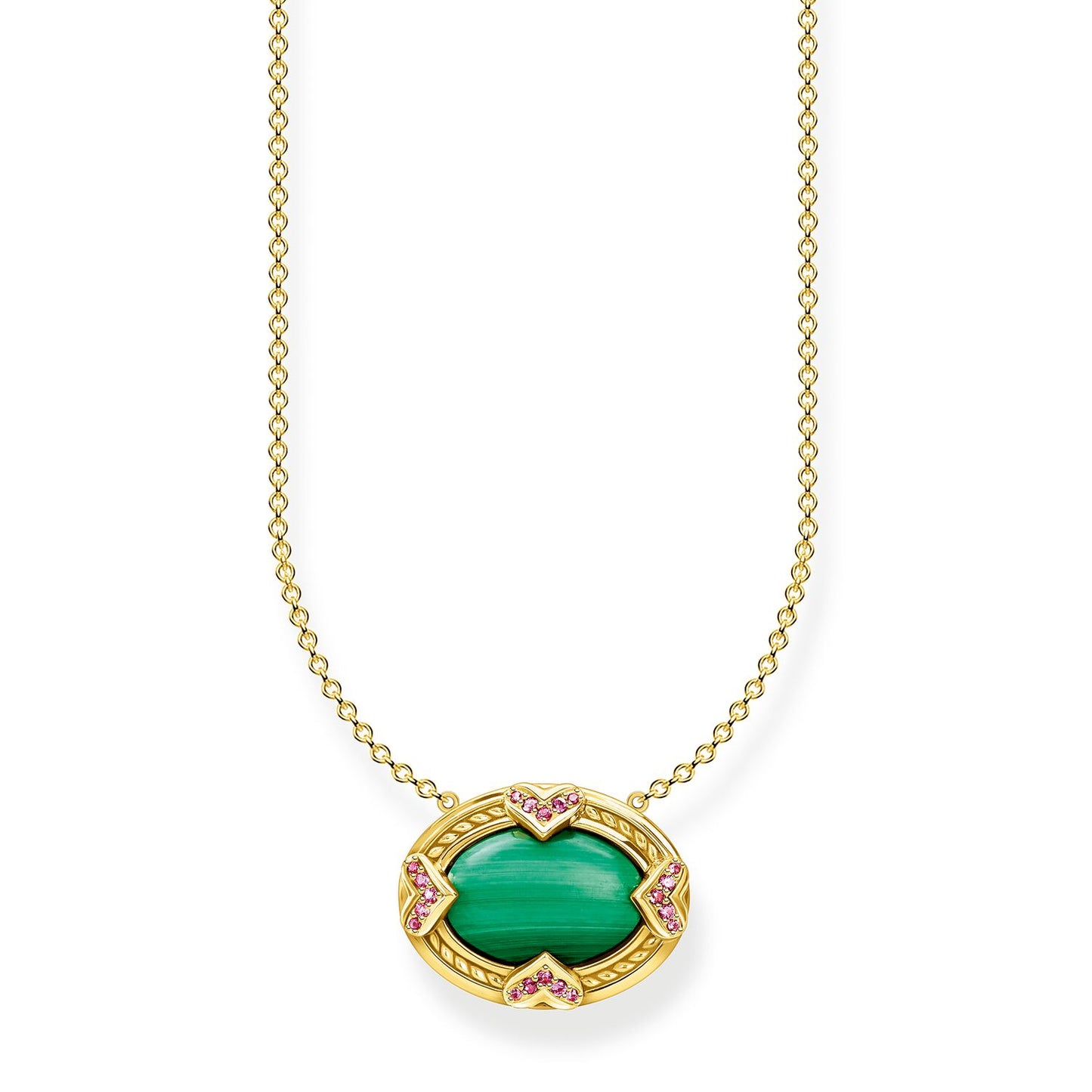 Thomas Sabo Necklace Green Stone