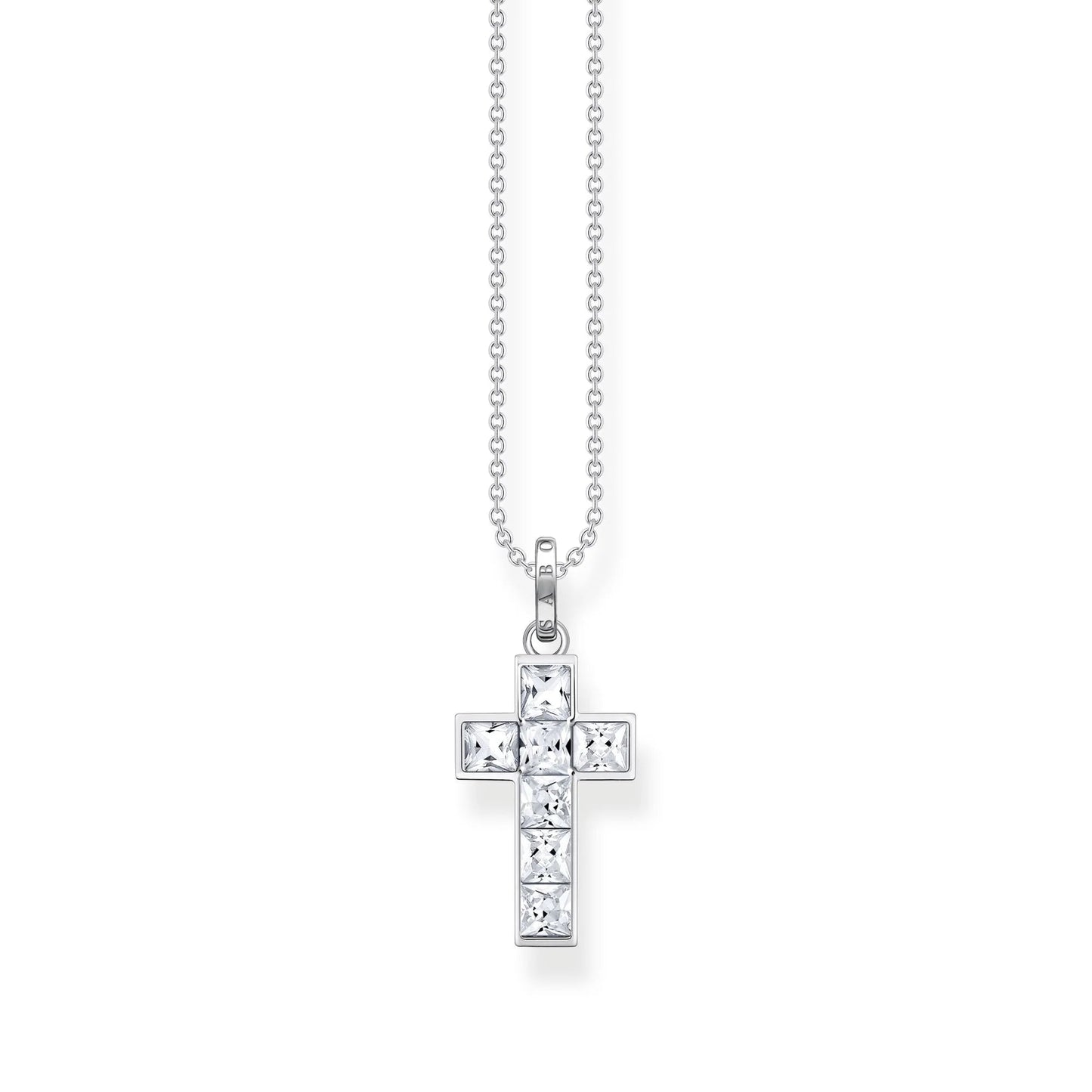 THOMAS SABO Heritage Cross White Stones Necklace