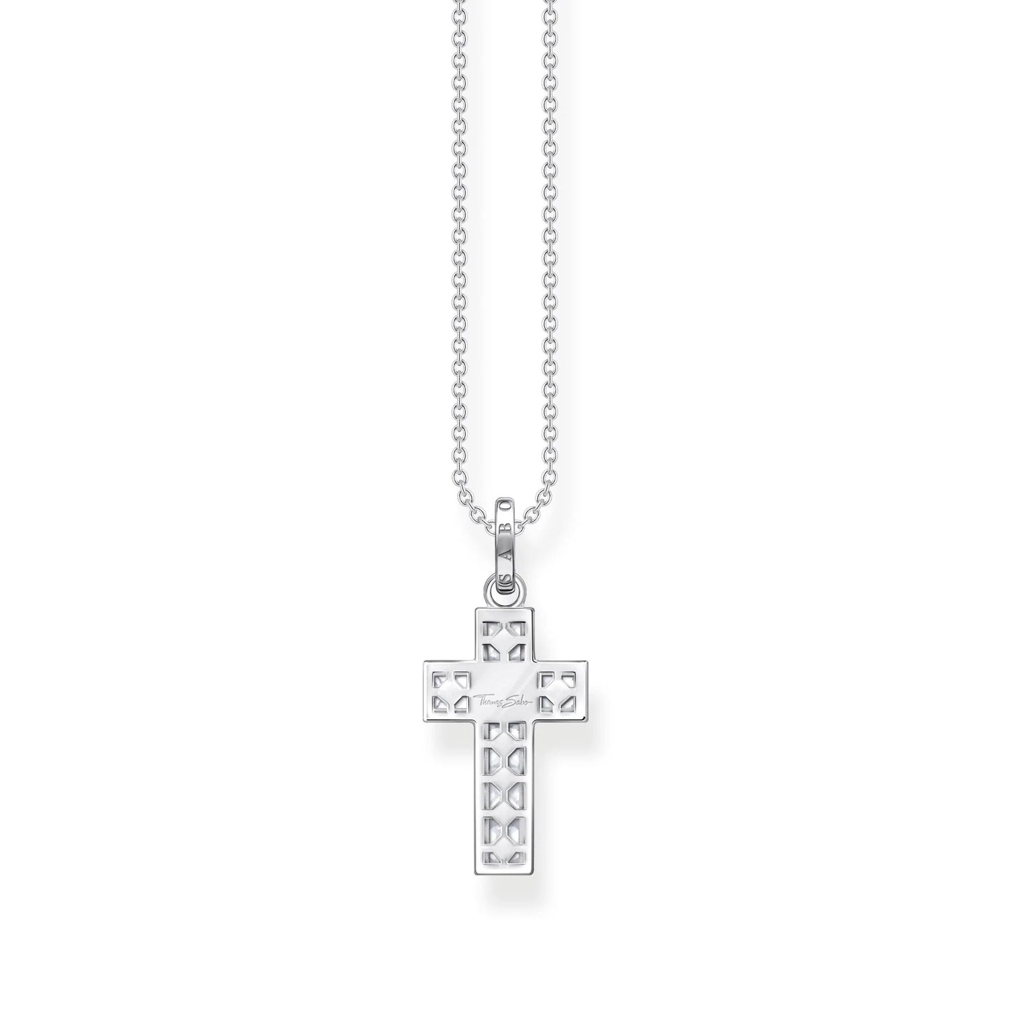 THOMAS SABO Heritage Cross White Stones Necklace