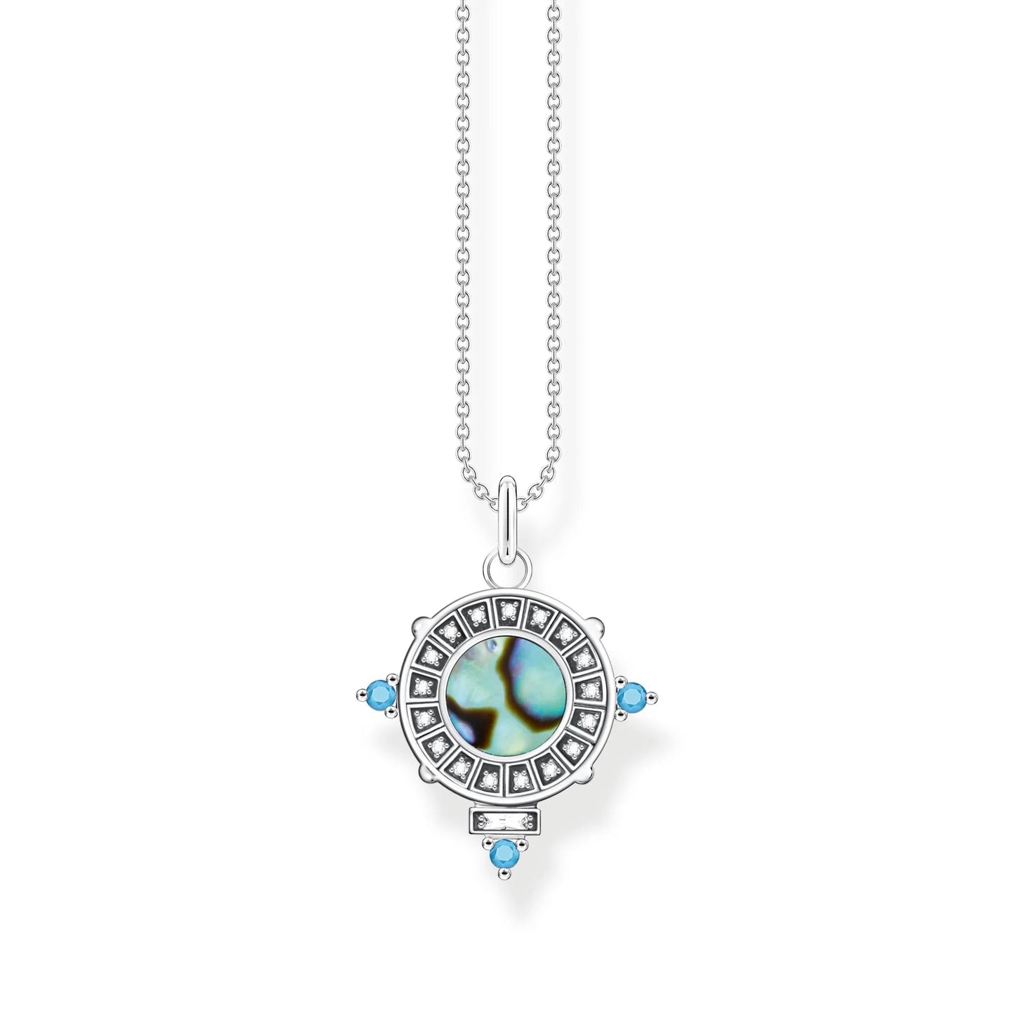 THOMAS SABO Abalone Coin Necklace