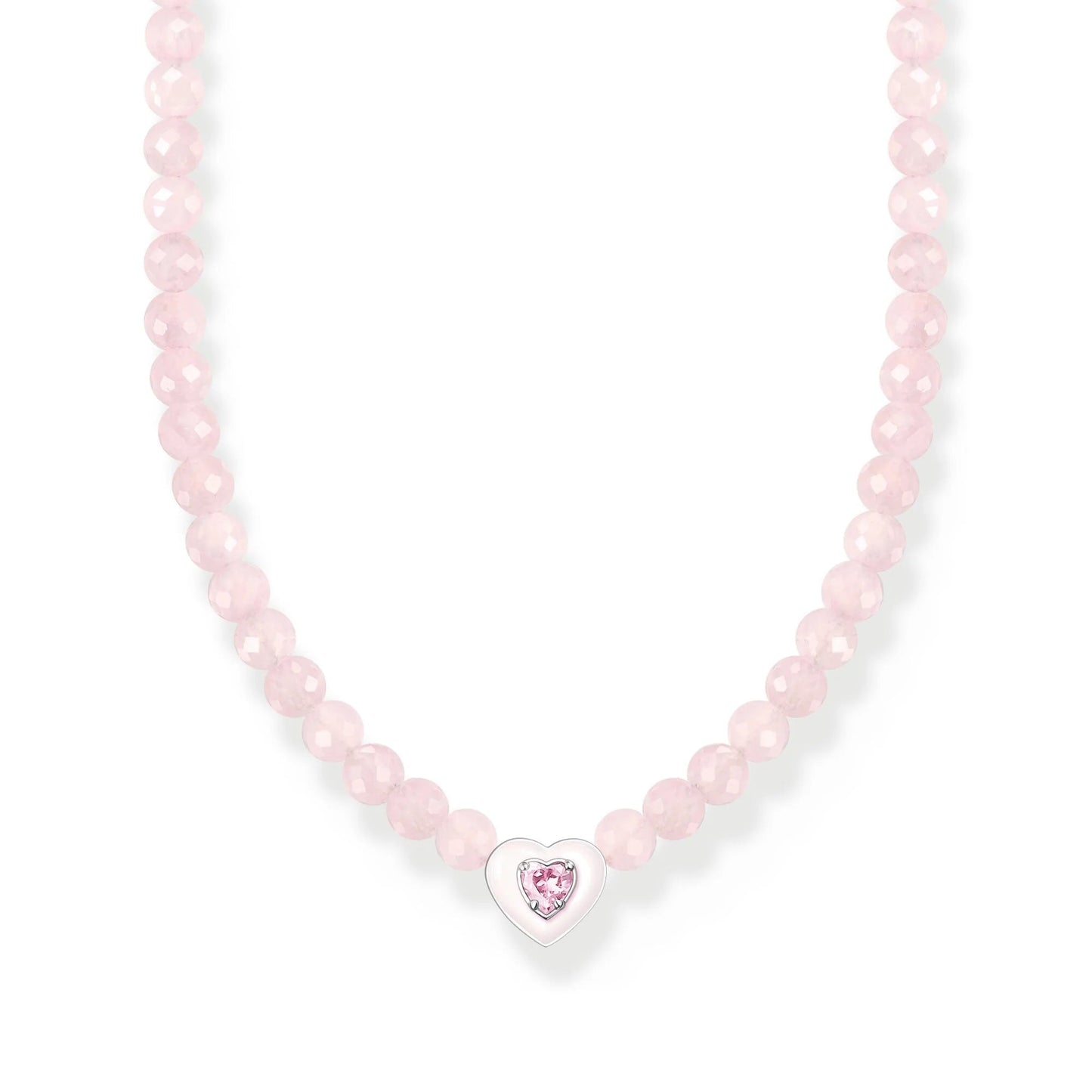 THOMAS SABO Choker Heart With Pink Pearls