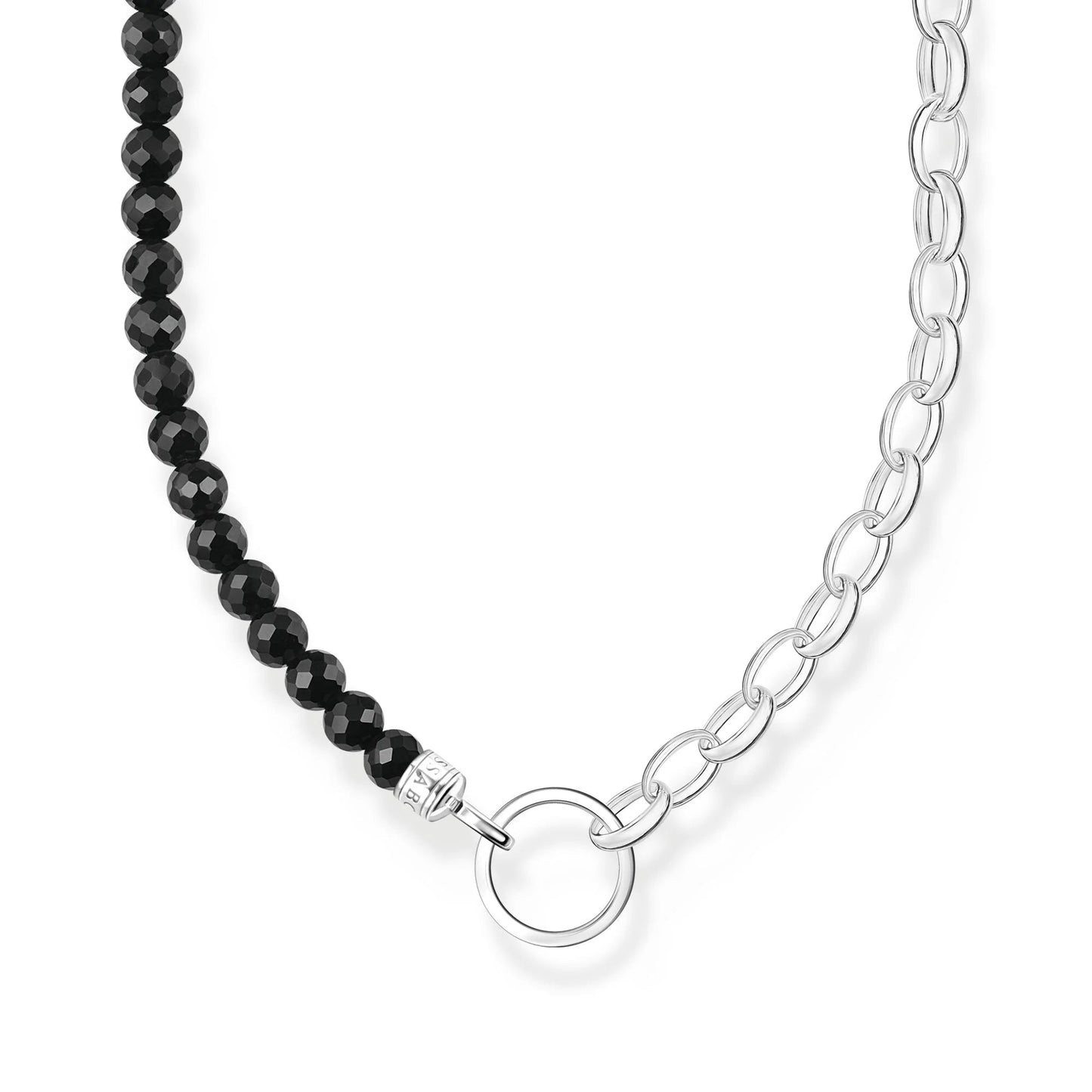 THOMAS SABO Chain Onyx Bead Necklace
