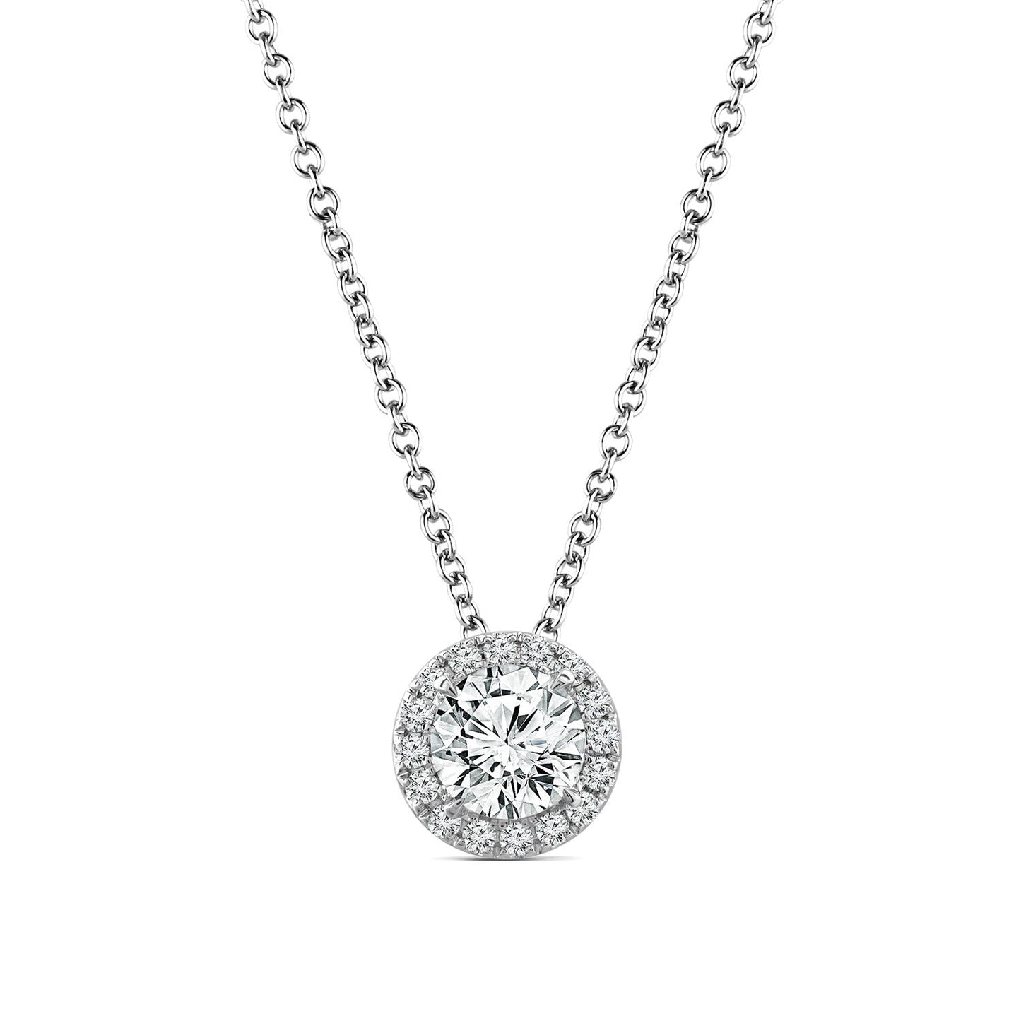 1.25ct Lab Grown Diamond Necklace in 18K White Gold