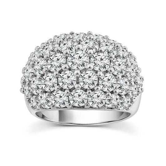 4.70ct Lab Grown Fashion Diamond Ring in 18K White Gold