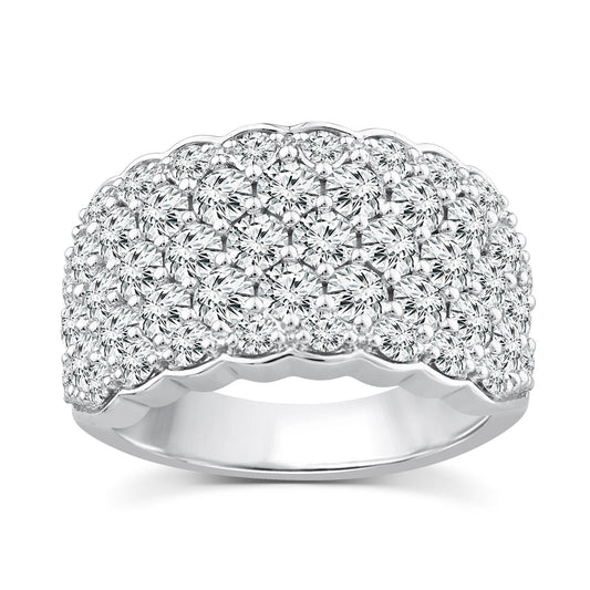 3.00ct Lab Grown Fashion Diamond Ring in 18K White Gold