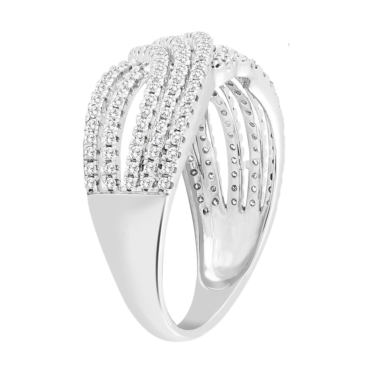 Diamond Ring with 0.48ct Diamonds in 9K White Gold