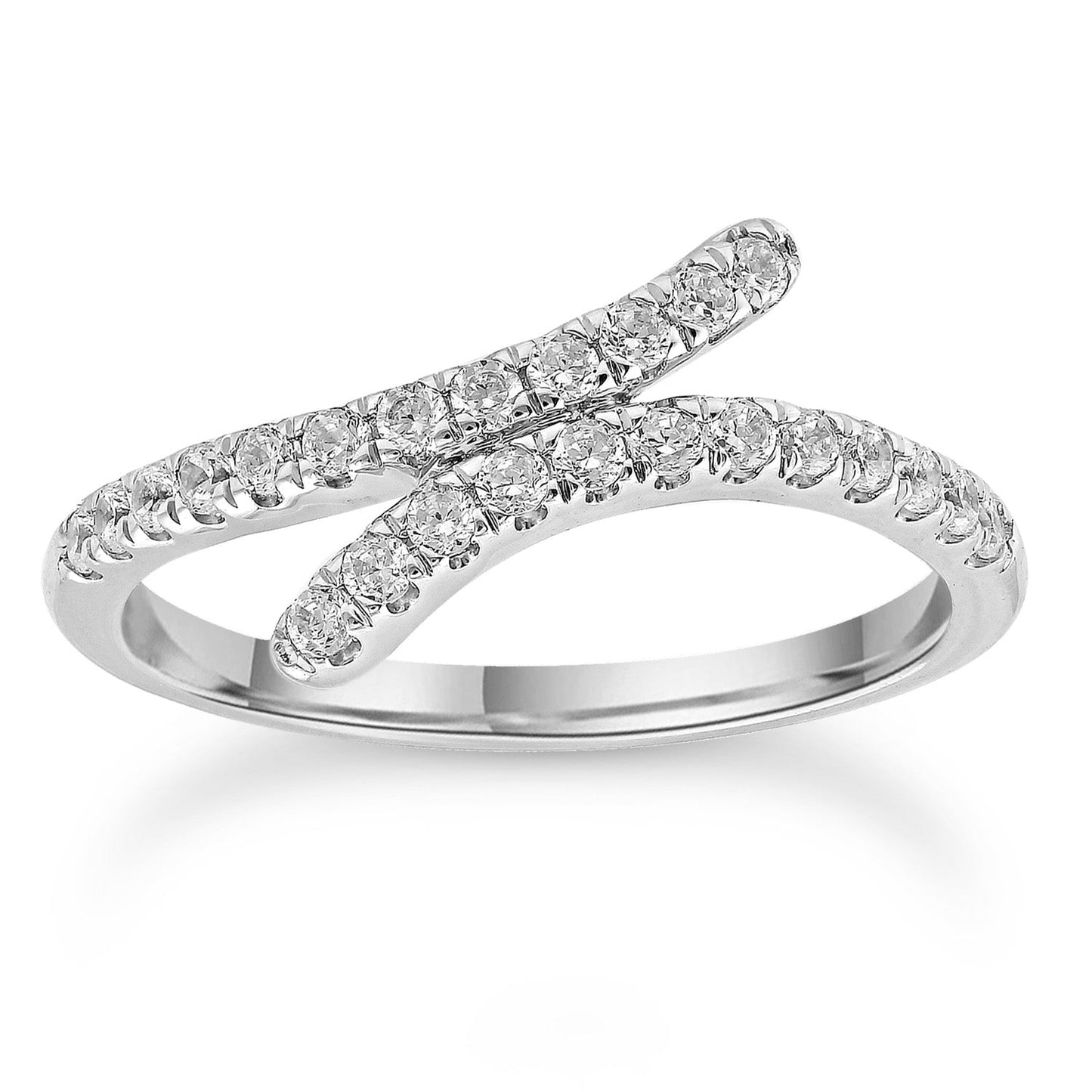 Diamond Ring with 0.30ct Diamonds in 9K White Gold