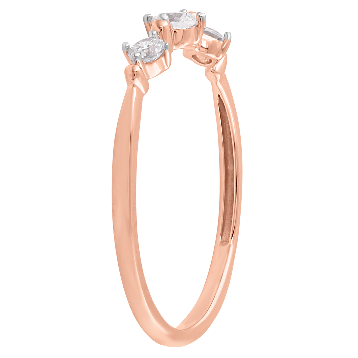 Ring with 0.20ct Diamonds in 9K Rose Gold