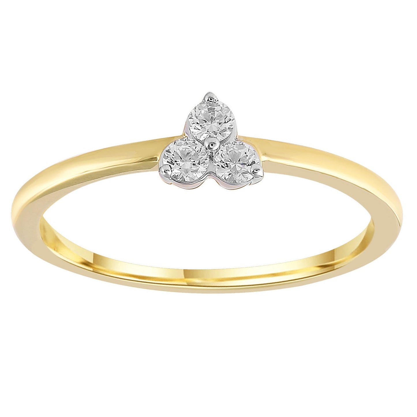 Ring with 0.15ct Diamond in 9K Yellow Gold