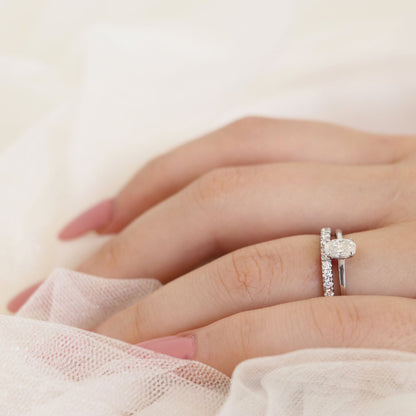 Ring with 0.25ct Diamonds in 9K White Gold