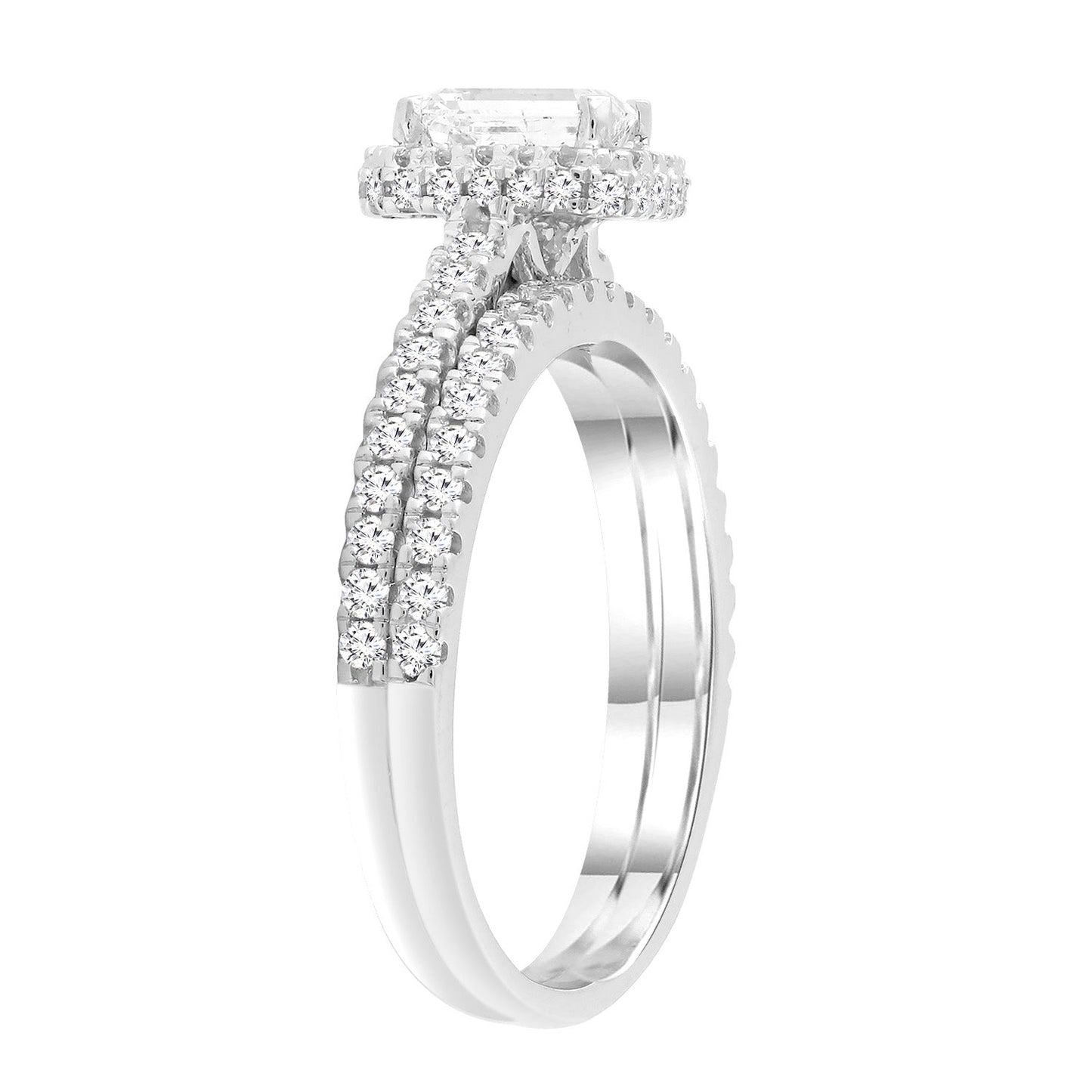 Diamond Ring with 1.00ct Diamonds in 18K White Gold