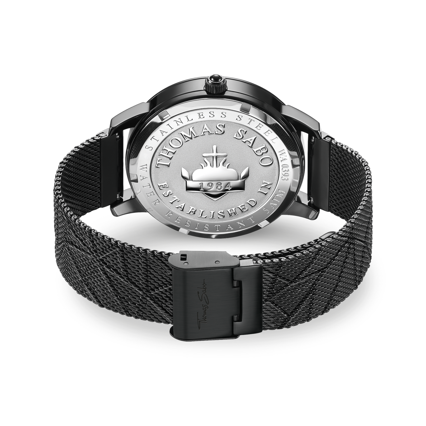THOMAS SABO Elements of Nature Watch with black stones two-tone