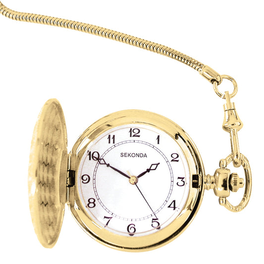 Sekonda Men's Gold Plated Pocket Watch