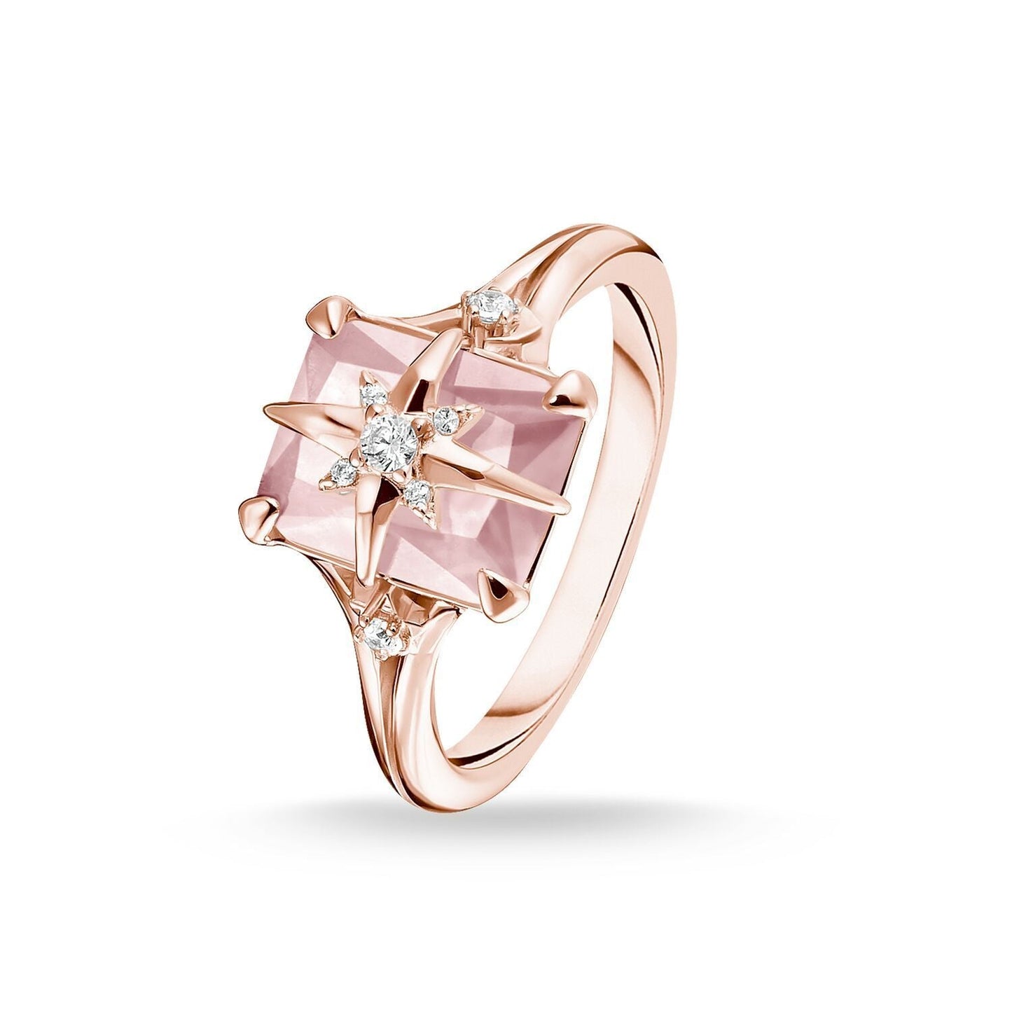 Thomas Sabo Ring Pink Stone With Star