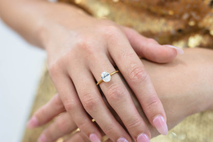 GEORGINI A CHRISTMAS JOURNEY ELLIPSE SOLITAIRE GOLD