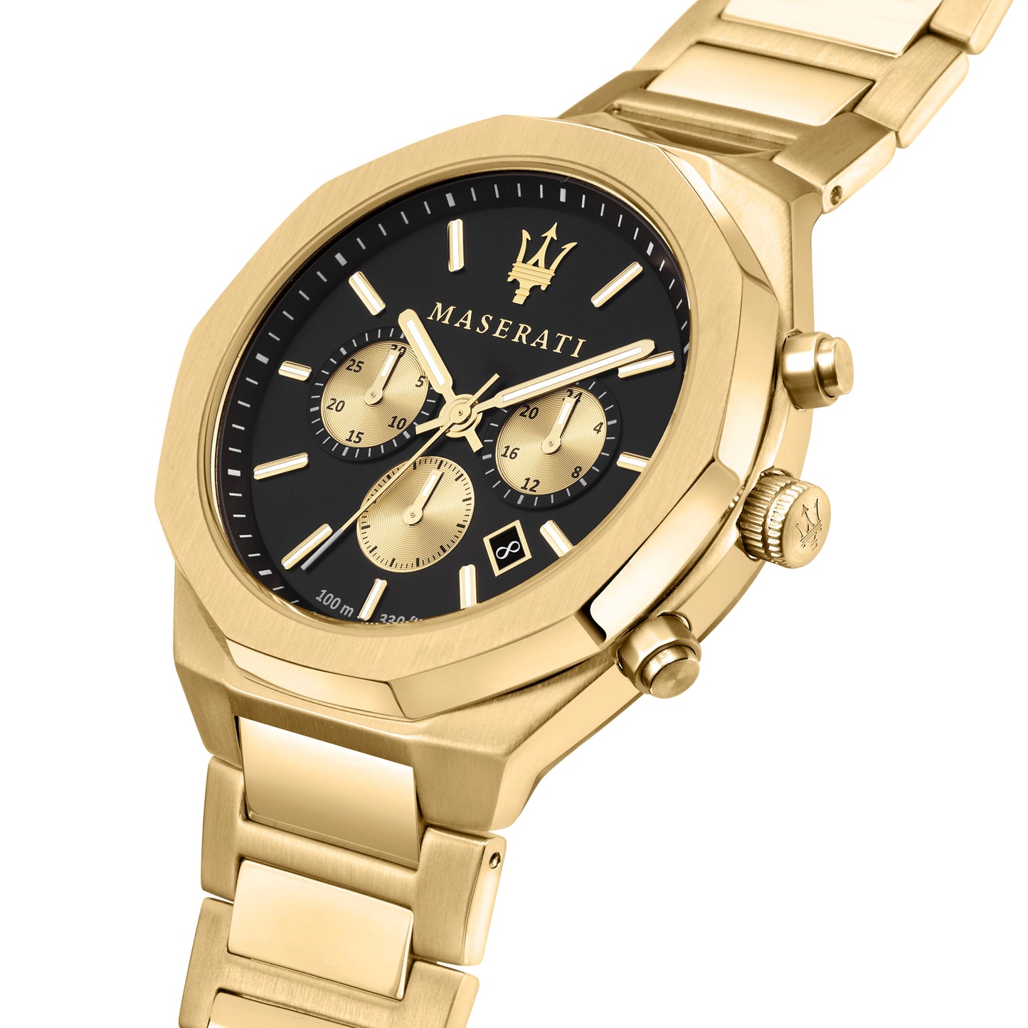 Maserati Stile Gold Chronograph Watch
