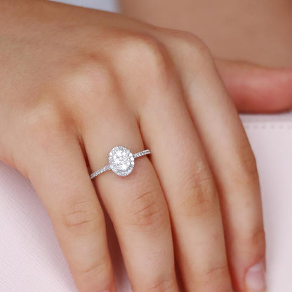 Ring with 0.50ct Diamonds in 9K White Gold