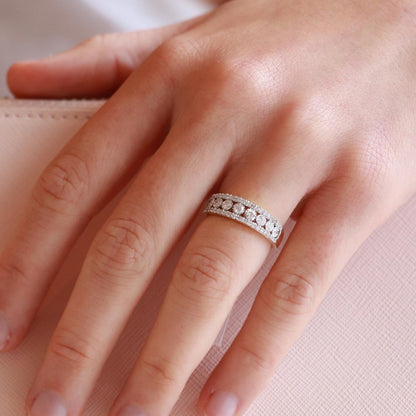 Ring with 0.50ct Diamonds in 9K Yellow Gold